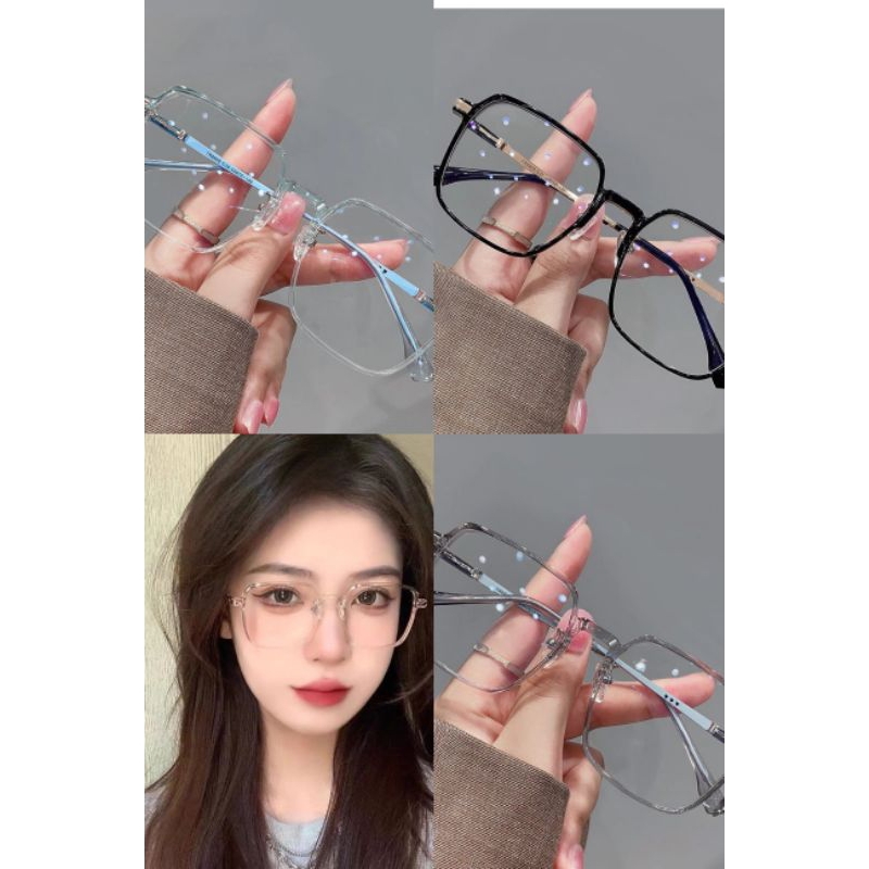 Kacamata fashion wanita bening kacamata kotak