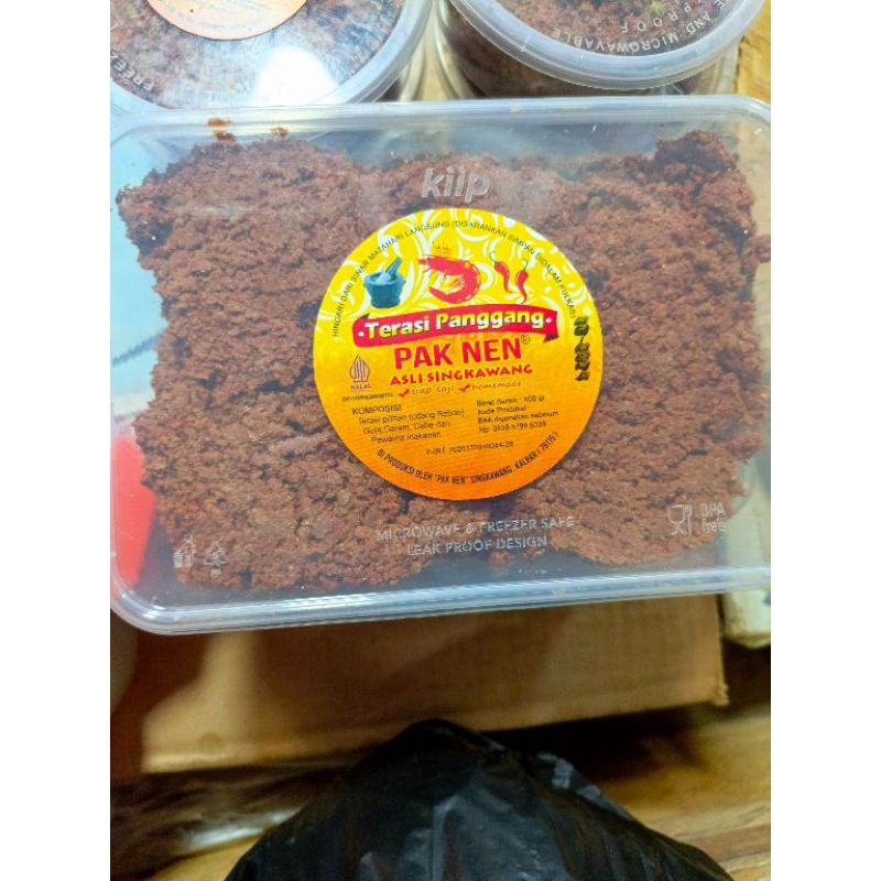 

Terasi panggang merk "Pak Nen" asli singkawang