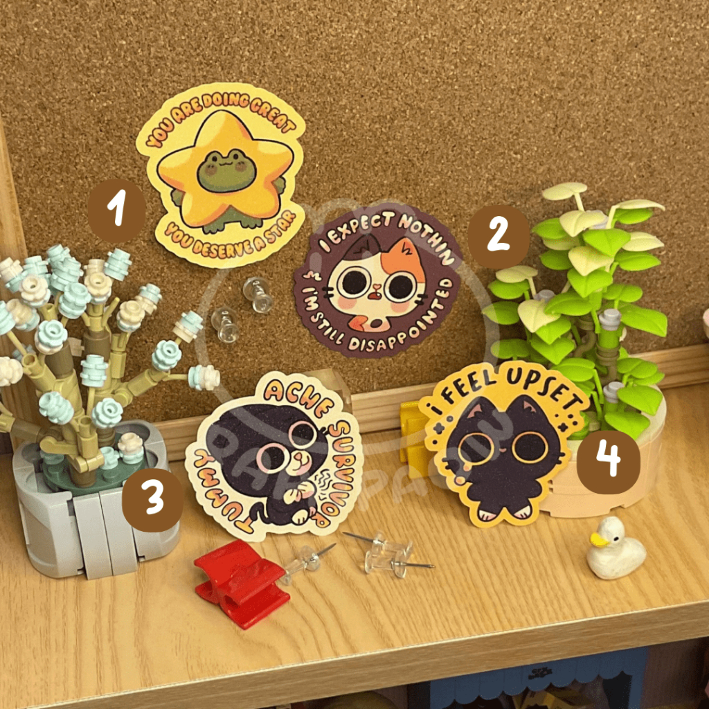 

RAPAPAOW | Assorted Stickers 1 - Die Cut Glittered Stickers