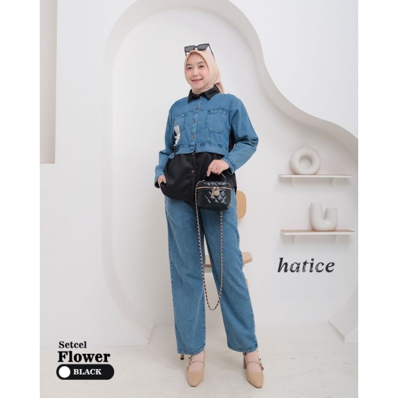 SETCEL FLOWER JEANS WASH ORIE HATICE