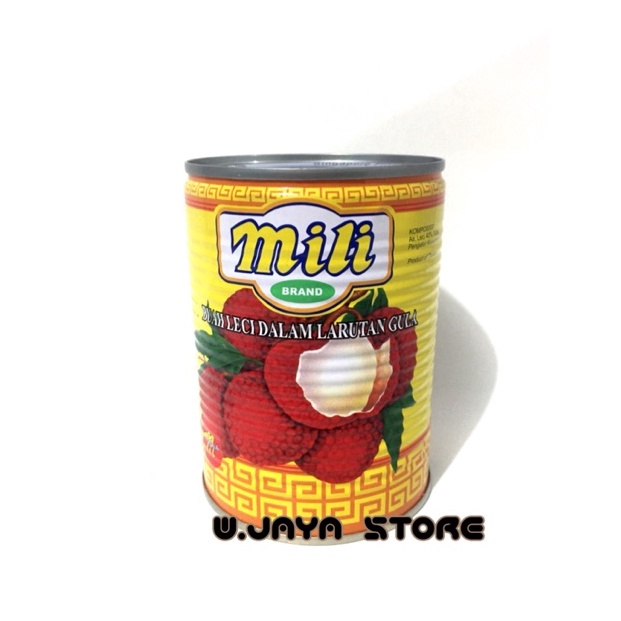 

el baru Mili Lychees in Syrup Leci Kaleng Mili VQJ