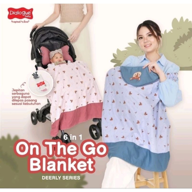 Selimut Dialogue Baby On The Go Blanket 6in1 Deerly Series