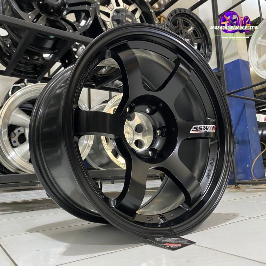 Velg Pelek Racing Te37 R18 Made In Thailand Murah Ringan Enteng Pelg SSW S202 Peleg Mobil Fortuner P