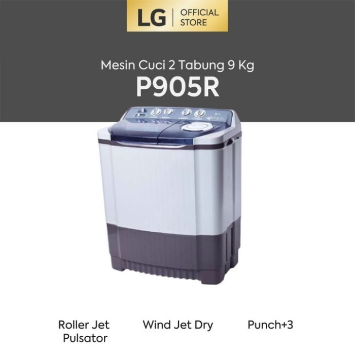 MESIN CUCI LG 9050R - TOP LOADING 9KG