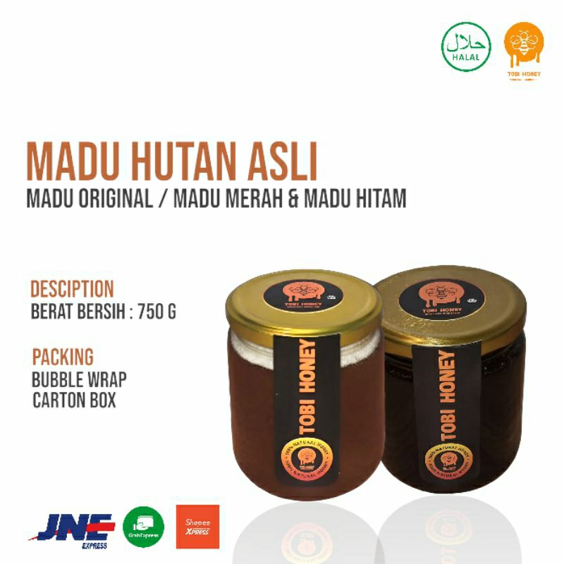 

MADU HUTAN ASLI / MADU MURNI / MADU TOBI / MADU MERAH / MADU HITAM 750 Gram
