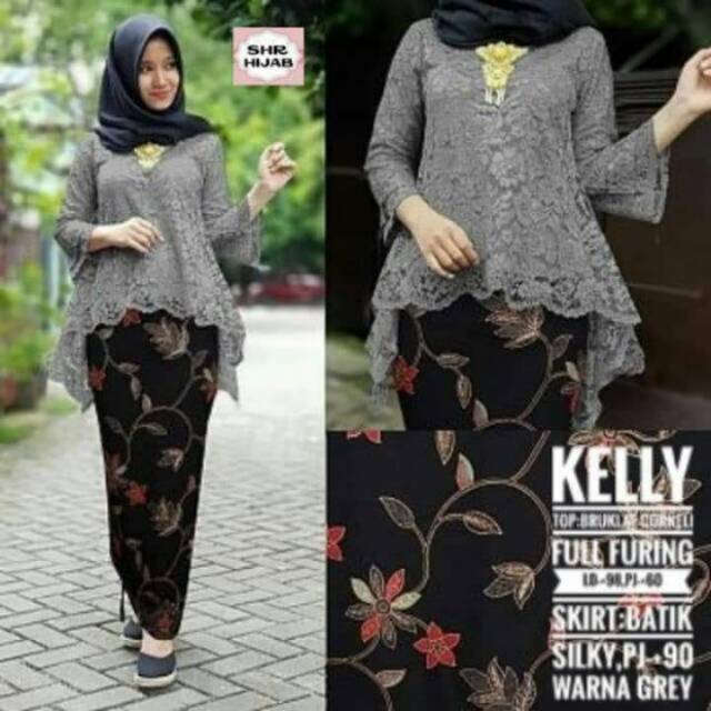 PROMO SET KEBAYA BIANCA SET BROKAT/BAJU KEBAYA/KEBAYA WISUDA KEBAYA JUMBO ROK LILIT