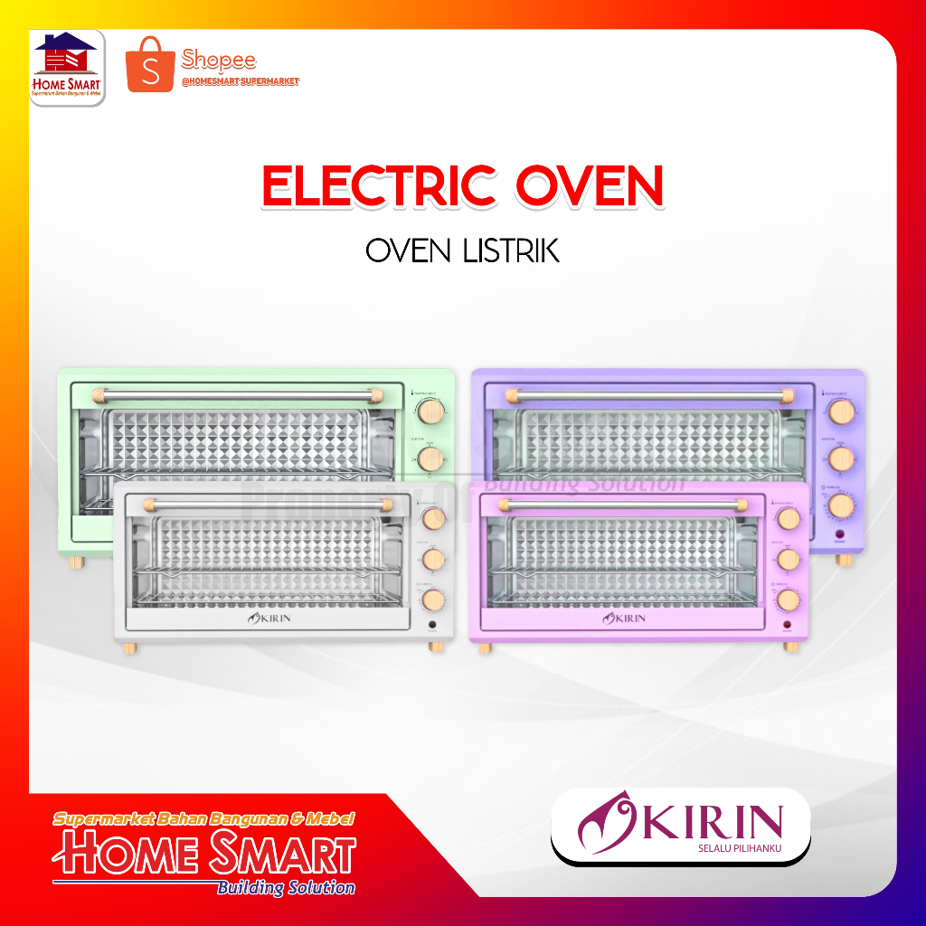 KIRIN Microwave Oven Listrik KBO 350WB / KBO 350 WB Wide Body 35 Liter