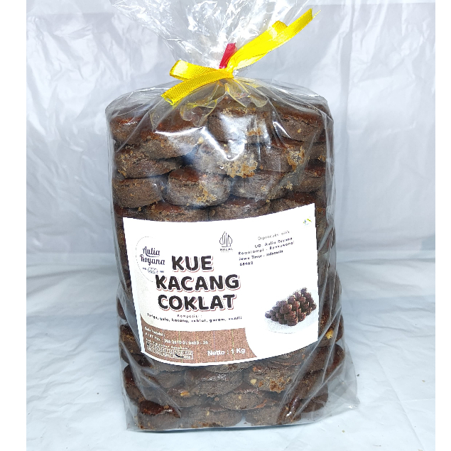 

[1 BAL] Kue Kacang Coklat By Aulia Royana - 1KG / Kue Kering Rasa Coklat dan Kacang Gurih Manis Renyah