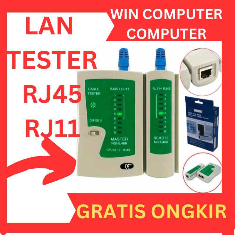 KABEL LAN TESTER/ Tester Rj45 / TESTER KABEL LAN / TESTER