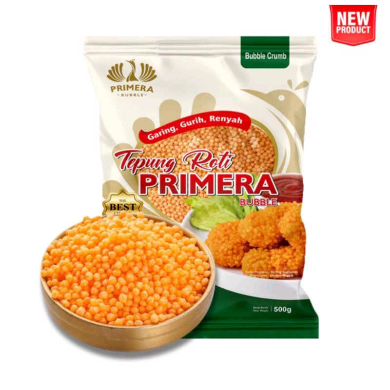 

Primera Bubble Crumb Kemasan Bag 500gr / Bubble Crumb Primera 500 Gr / Tepung Roti Bulat / Bubble Breadcrumb / Tepung Krispi / Bubble Crumbs Cawang Emas Repack 250gr