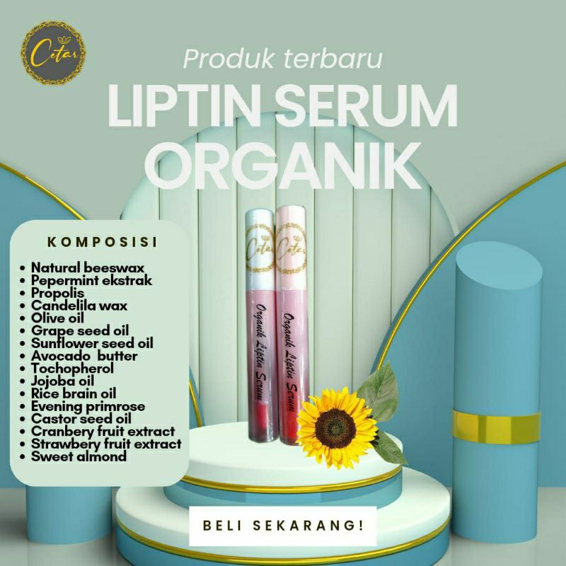 CETAR ORGANIC LIPTINT SERUM/LIPSTIK SERUM/SERUM BIBIR