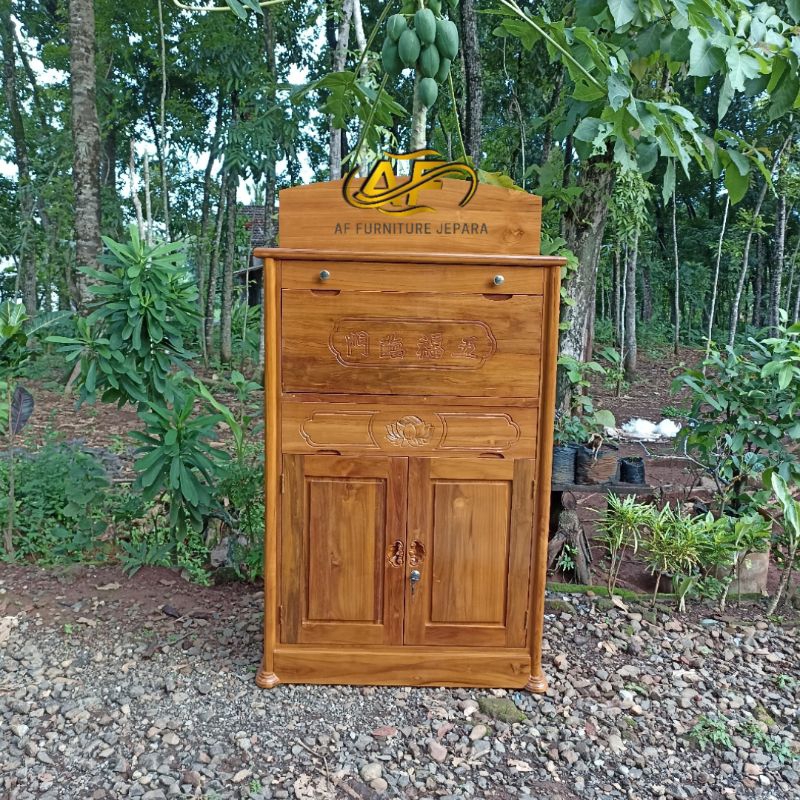 meja altar sembahyang, meja altar sembahyang kayu jati