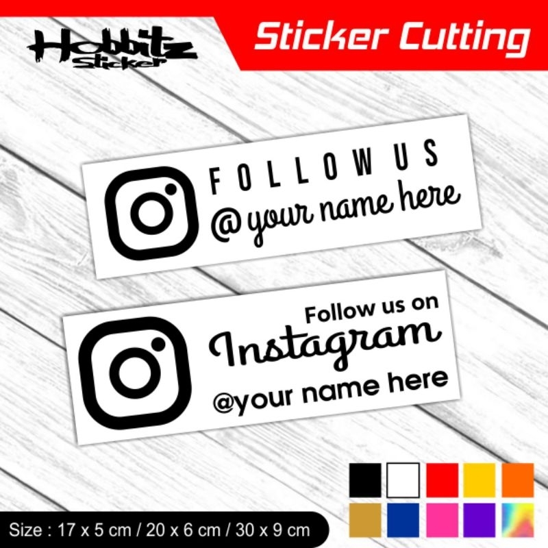 

Stiker Custome Nama Media Sosial New Sticker Cutting