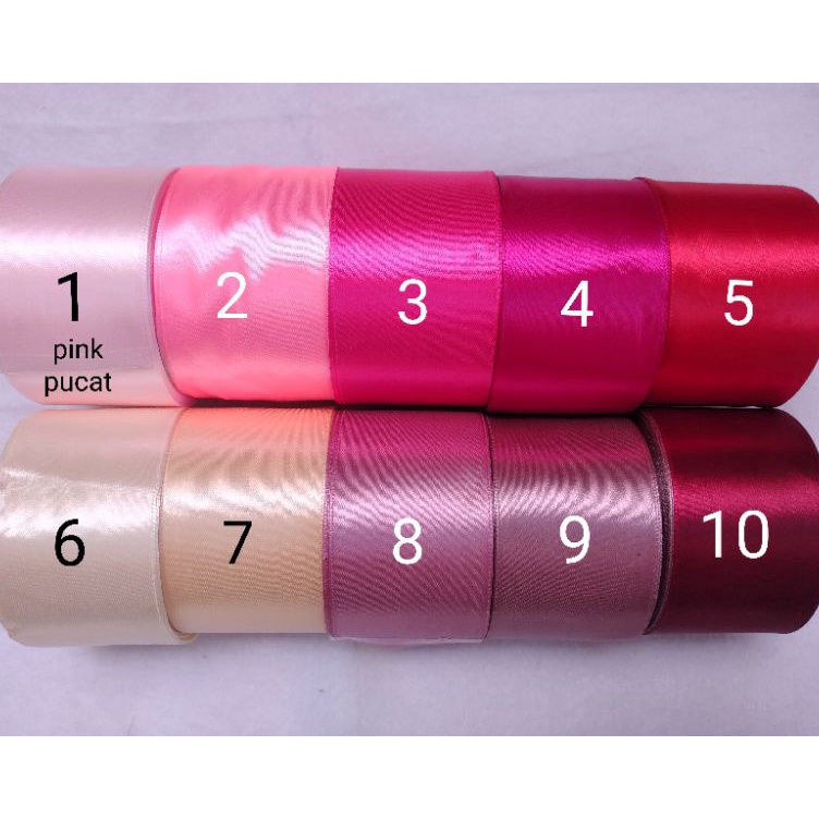 

Harga Diskon Pita Satin 5cm 2 inch per Roll