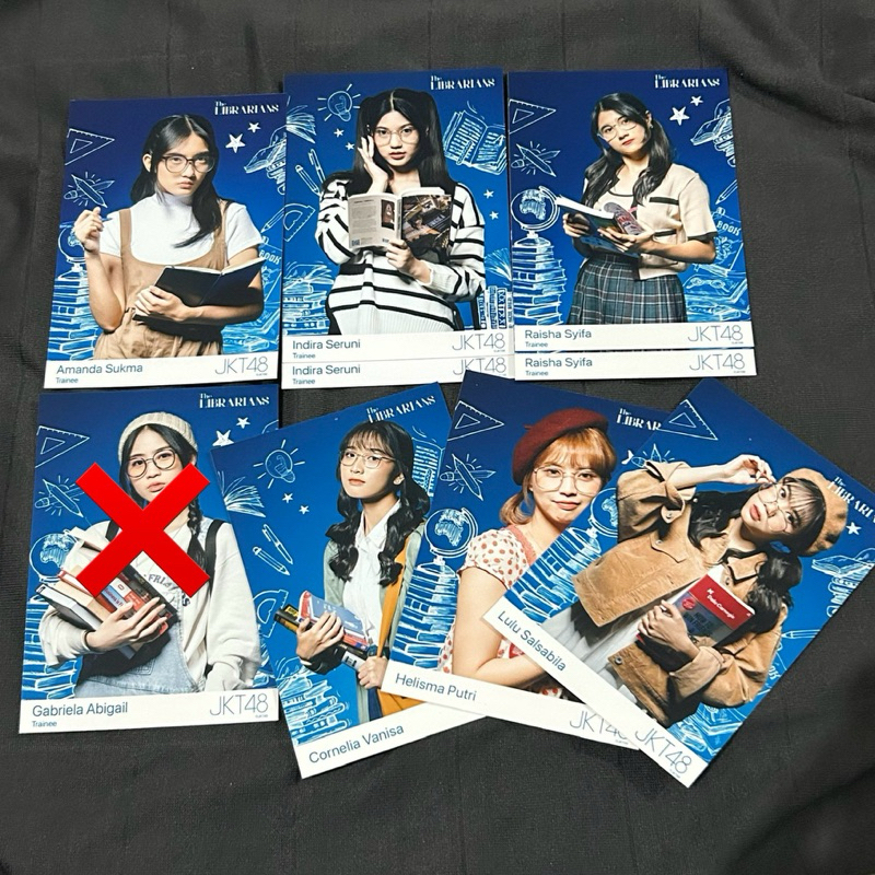 [PP JKT48 Official] Photopack JKT48 Librarians // Indira Amanda Raisha Oniel Lulu Eli