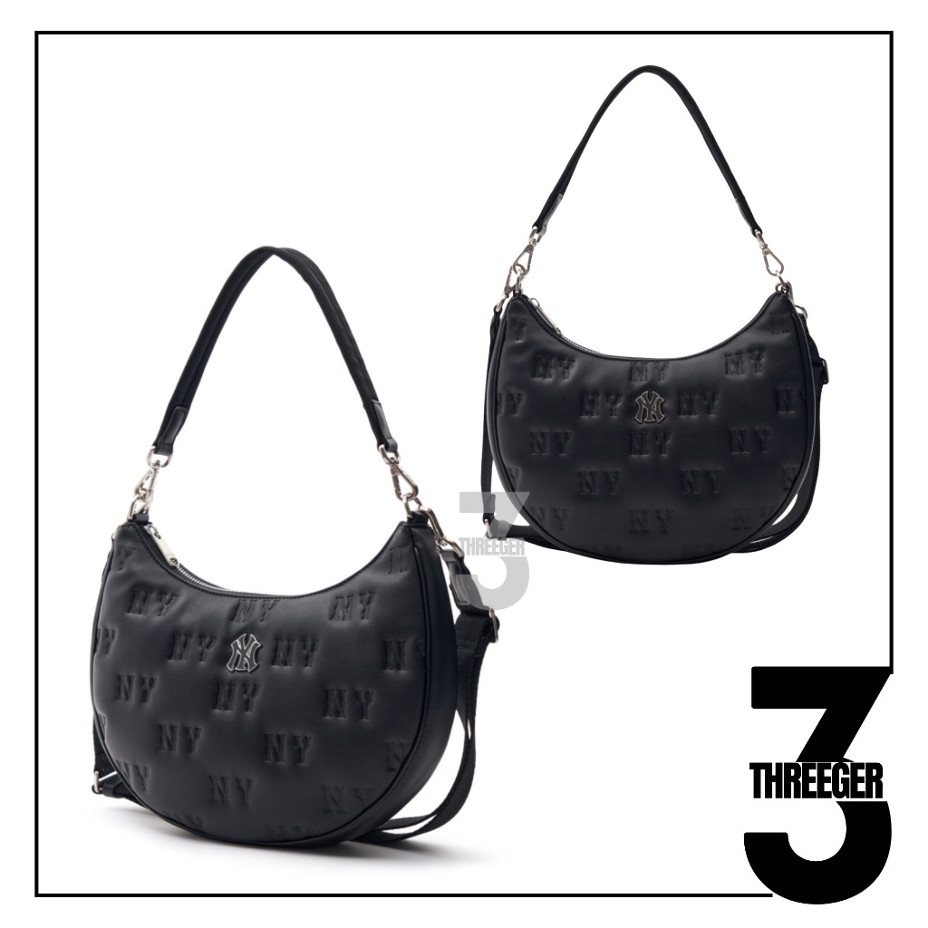 MLB NY New York Yankees Classic Embroidery Strap Hobo Bag Original