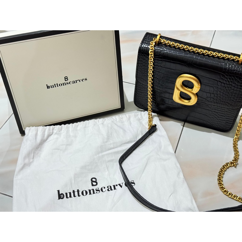 buttonscarves bs bag tas croco preloved