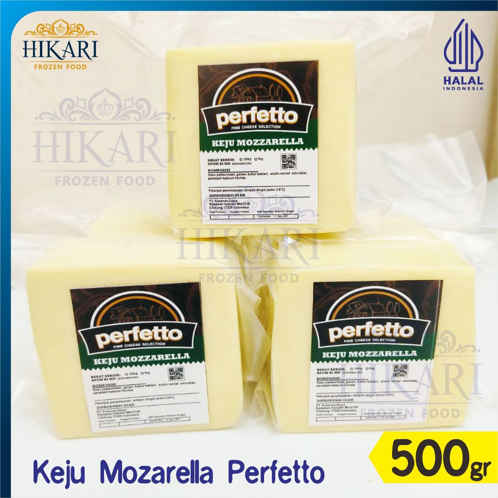 

Keju Mozzarella Perfetto - Mozzarella Chesse 500gr