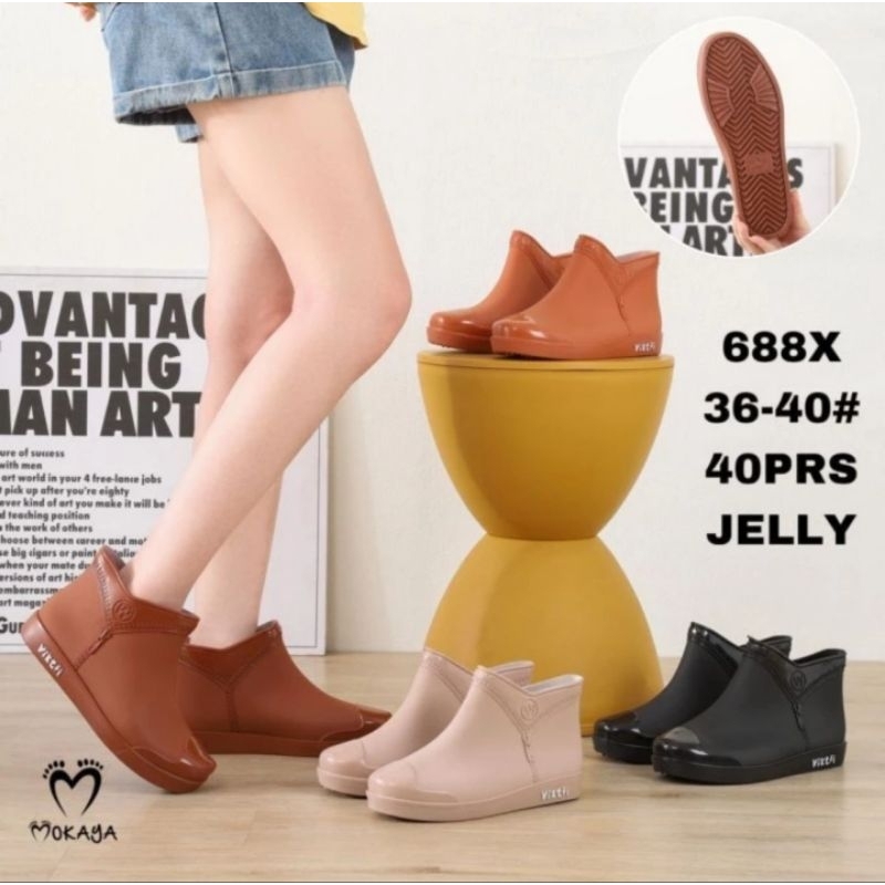 SEPATU BOOT KARET WANITA CASUAL BEST QUALITY IMPORT