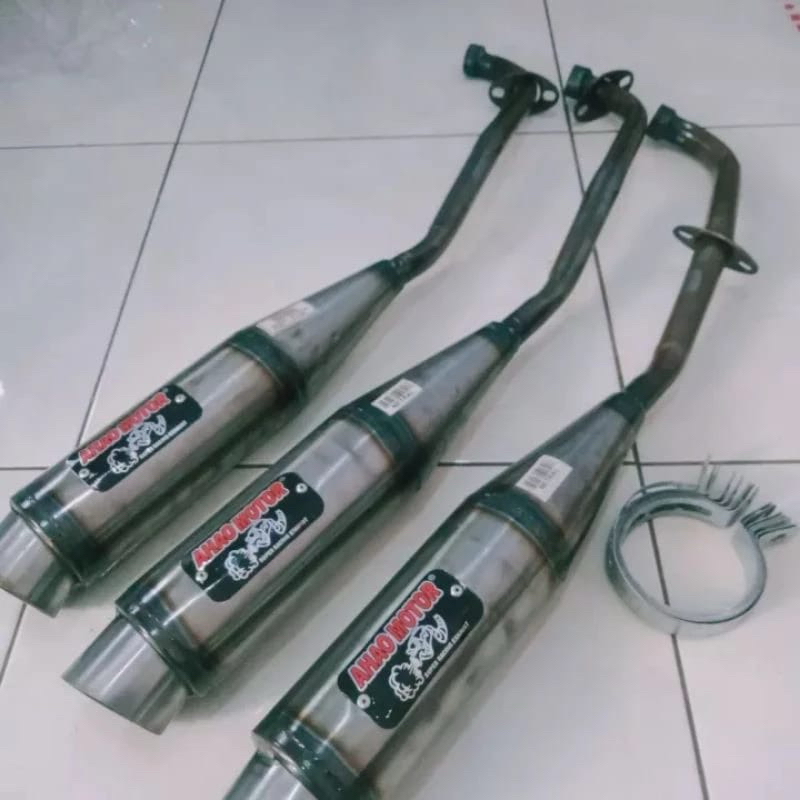 Knalpot Racing Ahau Motor Supra Jupiter Kharisma Blade Revo Vega Shogun