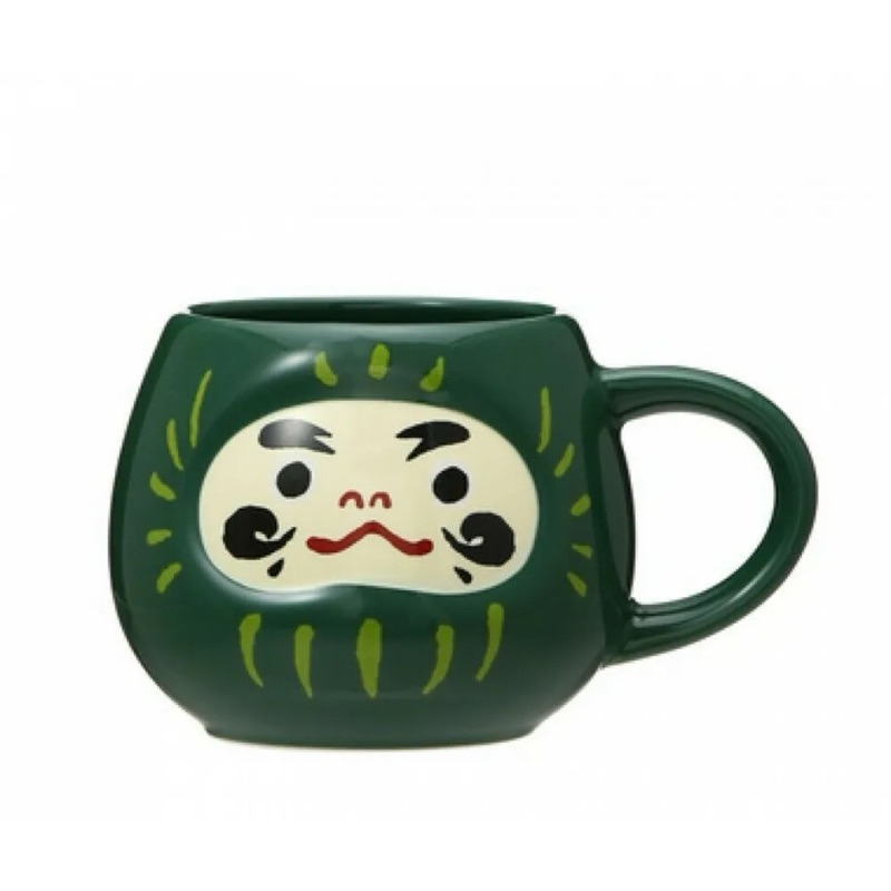 Starbucks Japan Daruma Mug Green 2020 RAREE