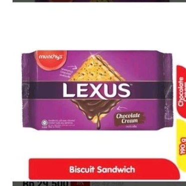 

munchys Lexus biscuit sandwich chocolate cream 190g