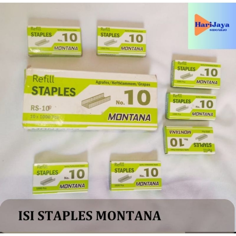 

[HARI JAYA] 5 Box Isi Staples Refill Staples Refill Stapler