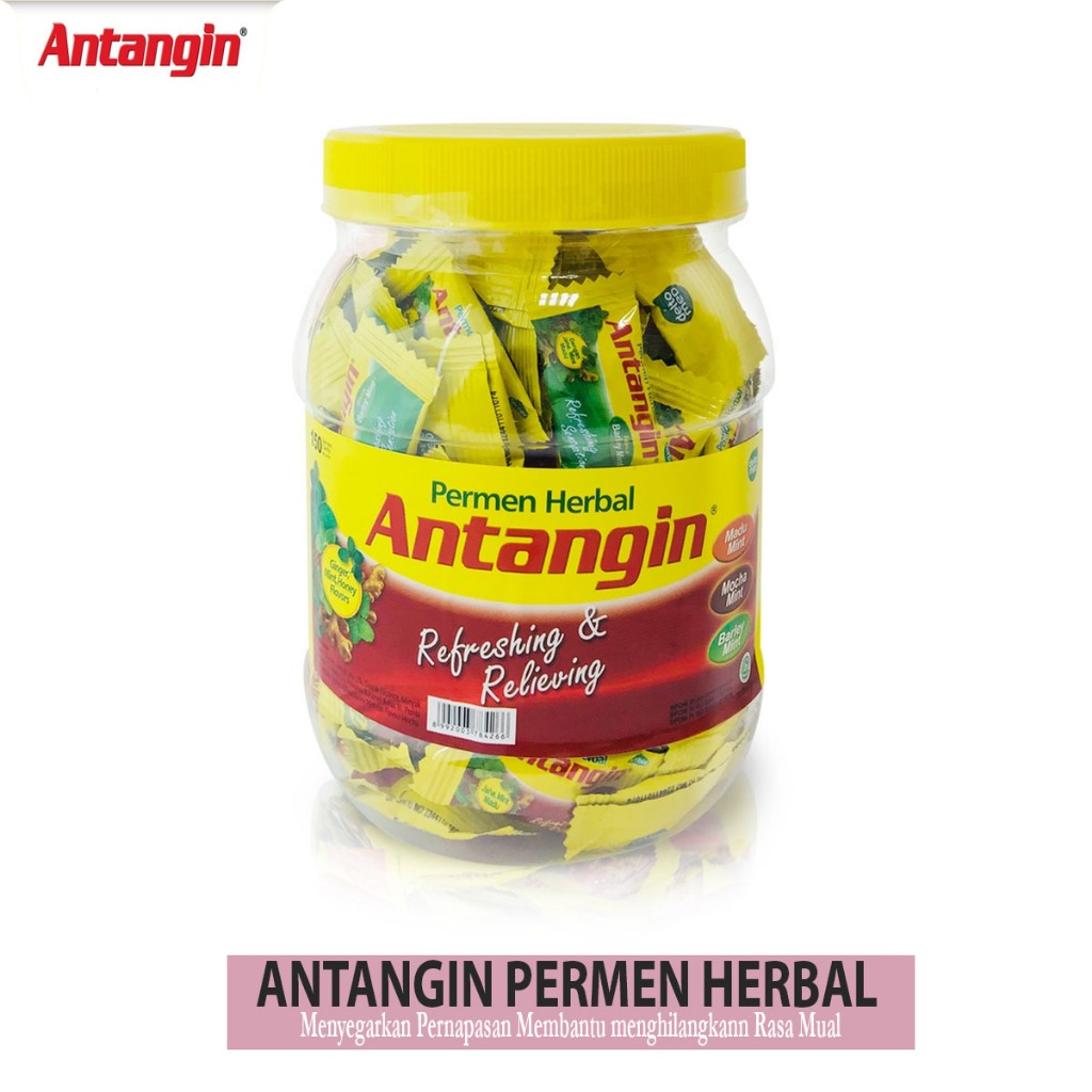 

Antangin Permen Herbal Toples 150 Butir Aneka Rasa - Pelega Tenggorokan - Toples 150 biji