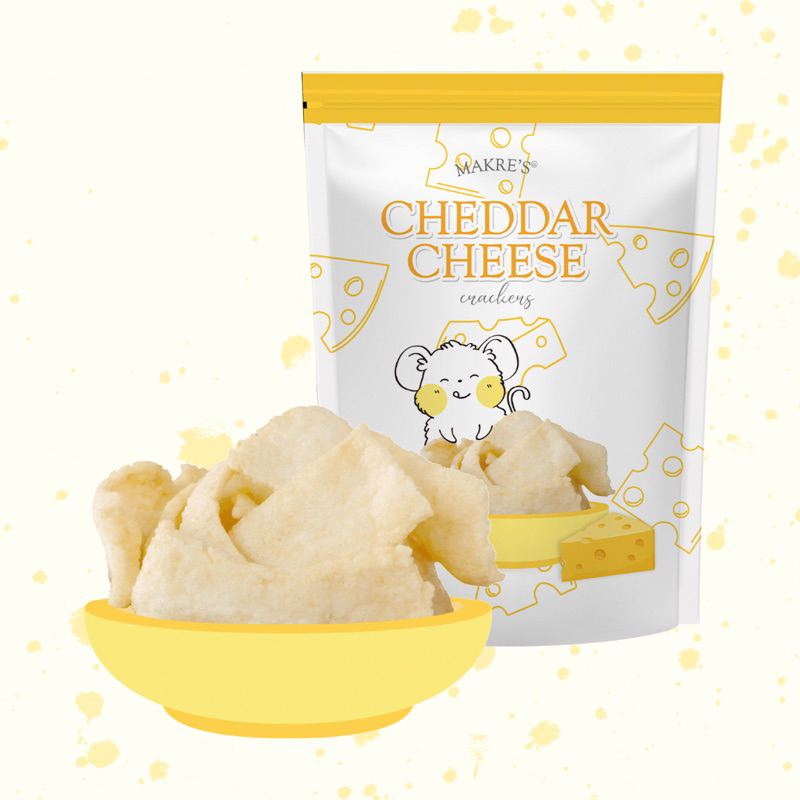 

MAKRE'S Cheddar Cheese Crackers / Kerupuk Keju Matang