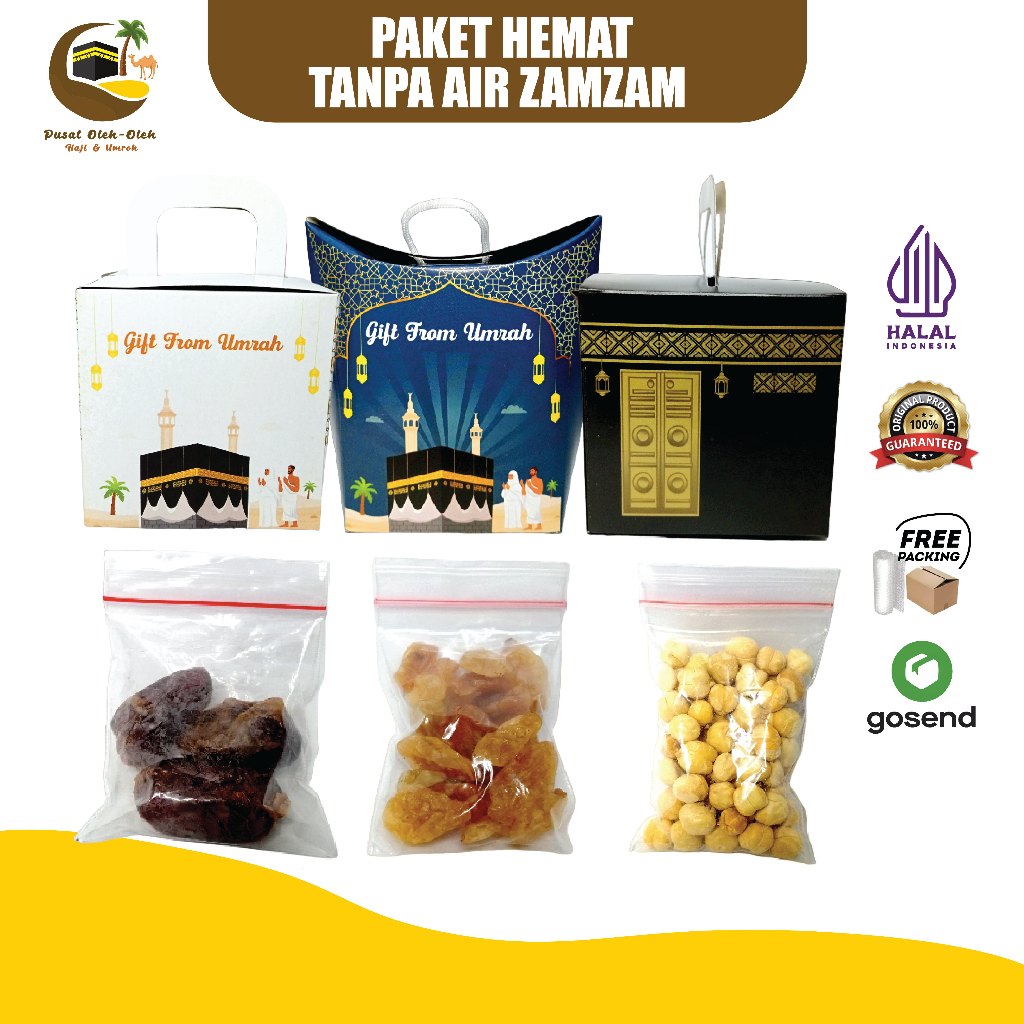 

Oleh Oleh Haji - Tanpa Air Zamzam | Paket Oleh Oleh Umroh Ekonomis