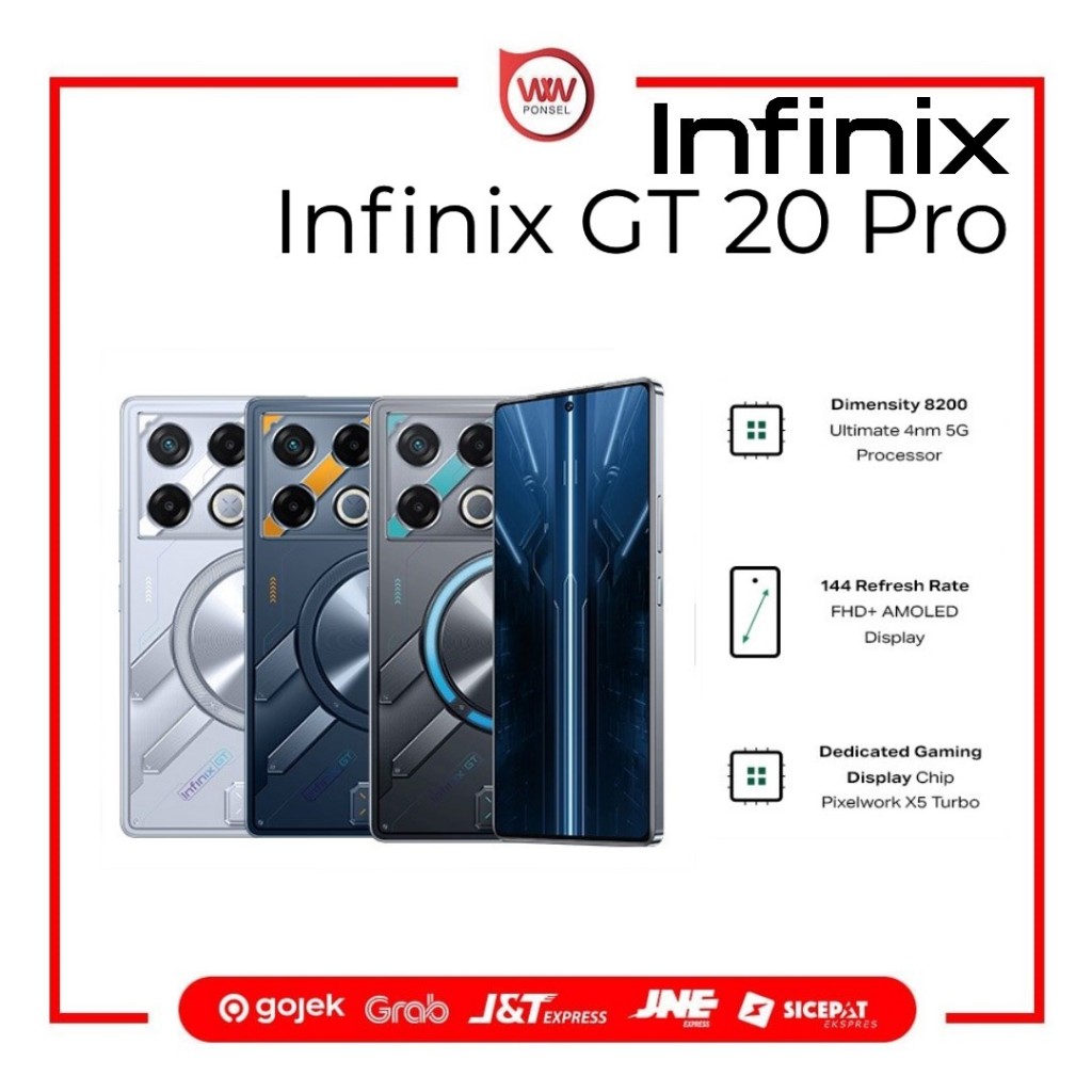 Hp Infinix GT 20 Pro 5G Ram 12GB Internal 256GB Garansi Resmi