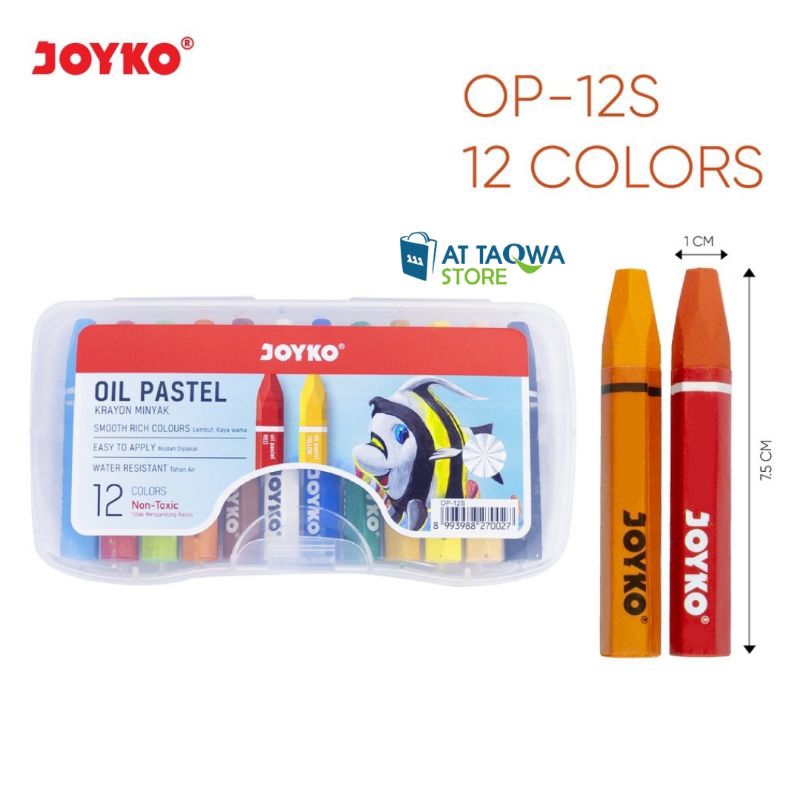 

Oil Pastel JOYKO OP-12S 12 Warna