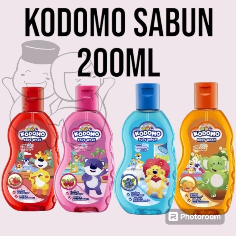 KODOMO Shower Gel Botol 200ML / Kodomo Sabun Anak 200 ml