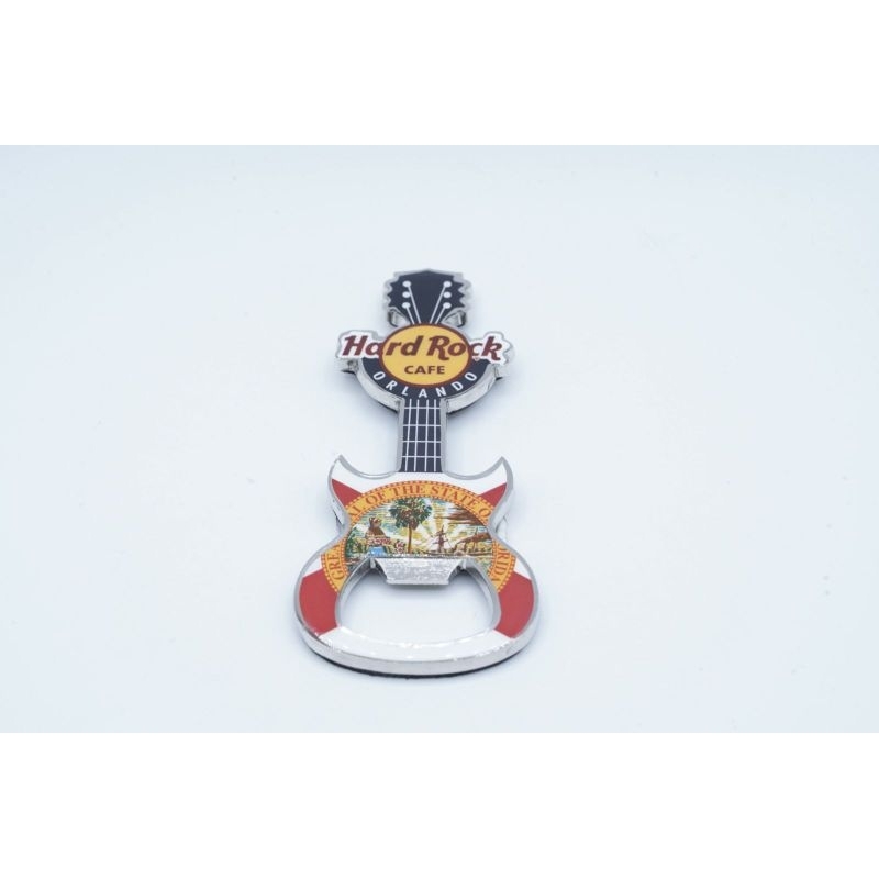 Hard Rock Cafe Orlando USA America Flag Guitar Bottle Opener Magnet Fridge US America Series Origina