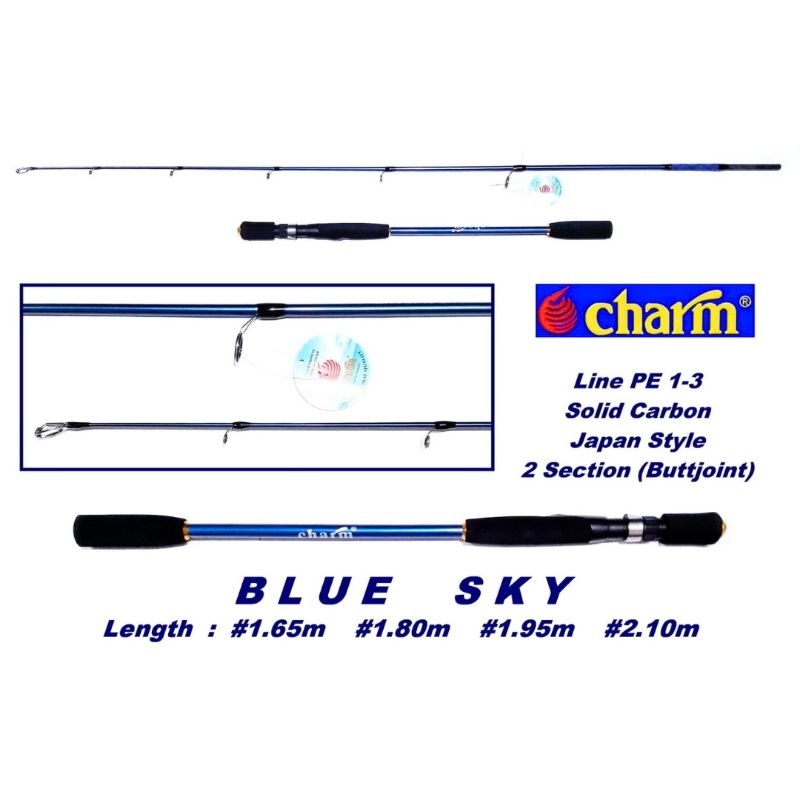 Joran Spinning Charm BLUE SKY PE 1-3