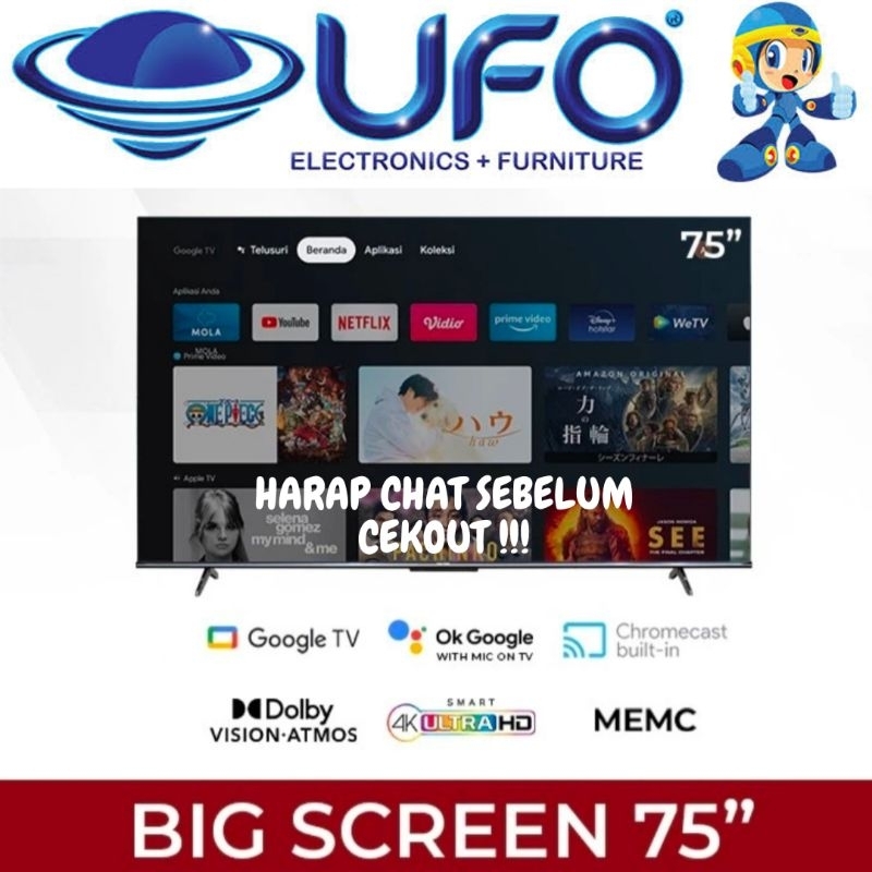 TV POLYTRON 75UG5959 65UG5959 LED TV GOOGLE TV 75 INCH & 65 INCH