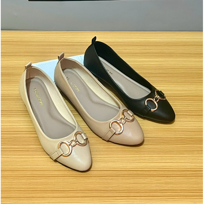 SEPATU BALET FLLATS WANITA BIG SIZE JUMBO TNPA HAK