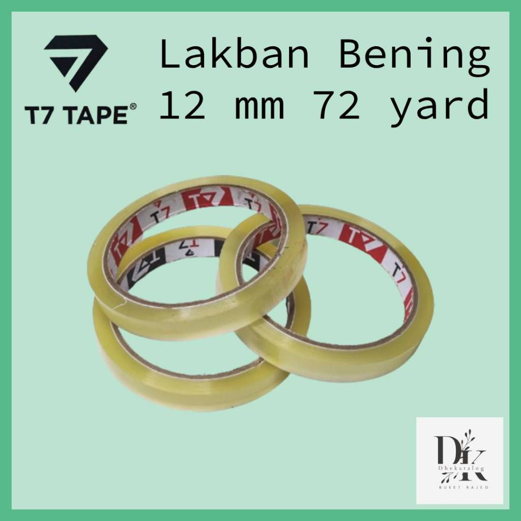 

Lakban Bening | Solatip Bening | Isolasi Bening | 12mm x 72 yard