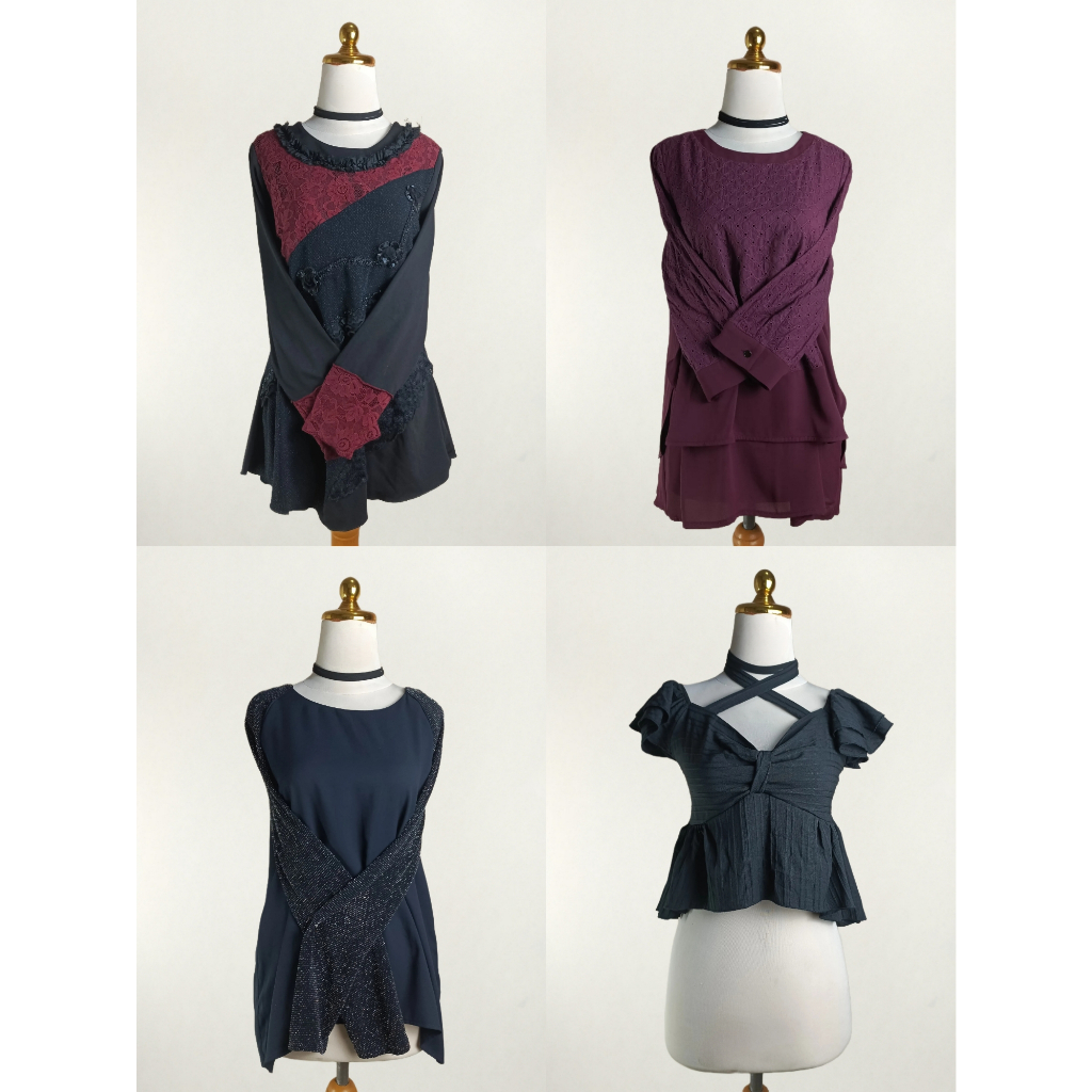 Thrift Preloved Blouse Kemeja Blazer Cardigan Atasan Wanita Perempuan Kasual Kantor Kuliah Hangout L