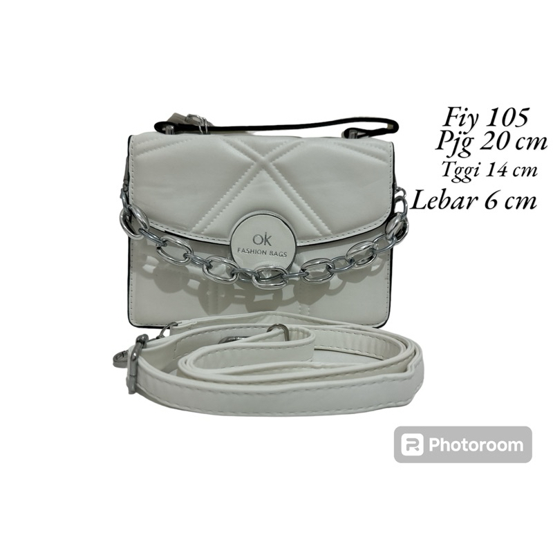 Tas Import Wanita/putih/slempang/tastangan