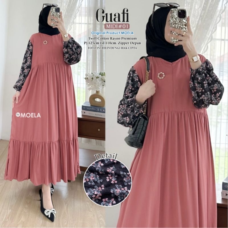 GUAFI MIDI ORI BY MOELA#TWILL COTTON RAYON PREMIUM