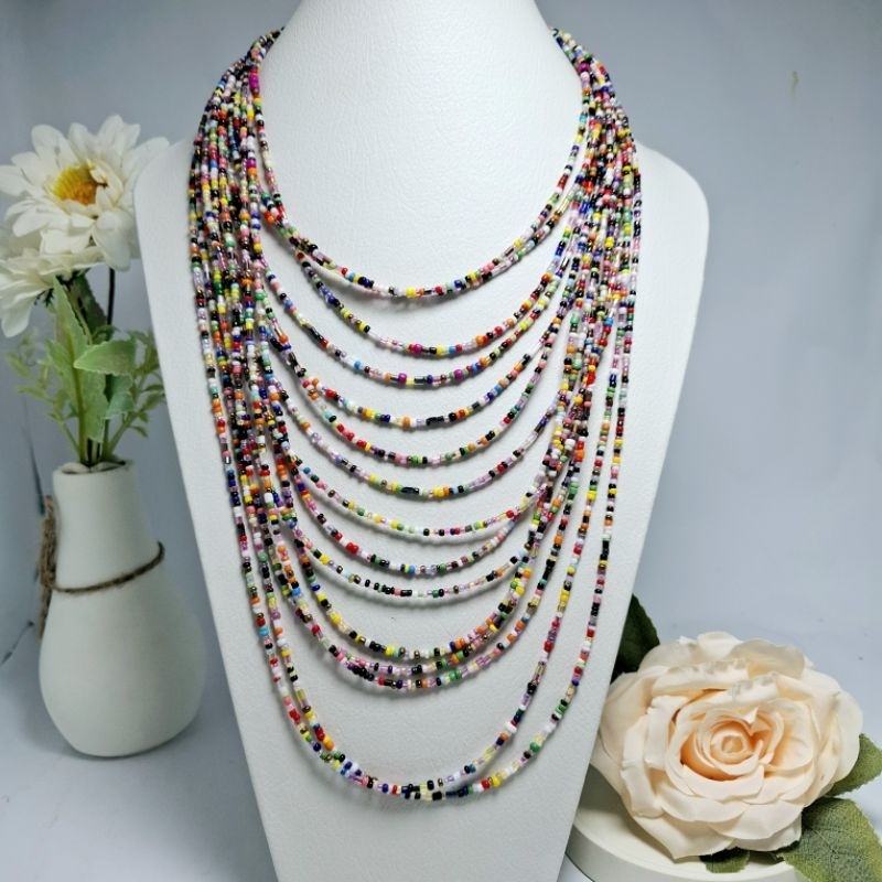 Kalung Etnik Layer Wanita Hijab Fashion