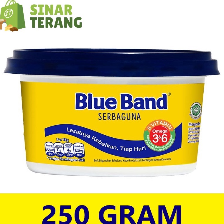 

ubTerbatas Margarin Blueband serbaguna Cup 25 gram Blue band 25gr mangkok B75