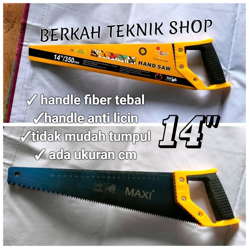 GERGAJI KAYU 14" PENDEK palu pahat