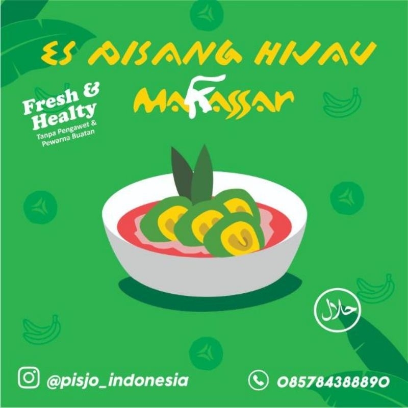 

Pisang Ijo Khas Makassar (Preorder Khusus Wilayah Kota Semarang,Gunungpati,Ungaran)