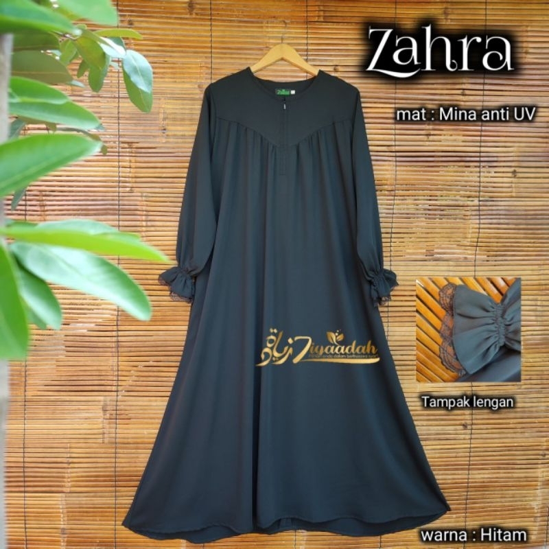 Gamis Akhwat Set safar dan Cadar Tali Mina Anti UV dewasa S M L dan XL