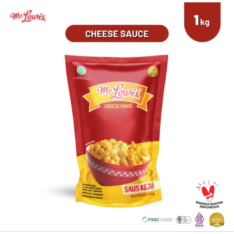

Mc Lewis Cheese Sauce 1Kg Saus Keju McLewis