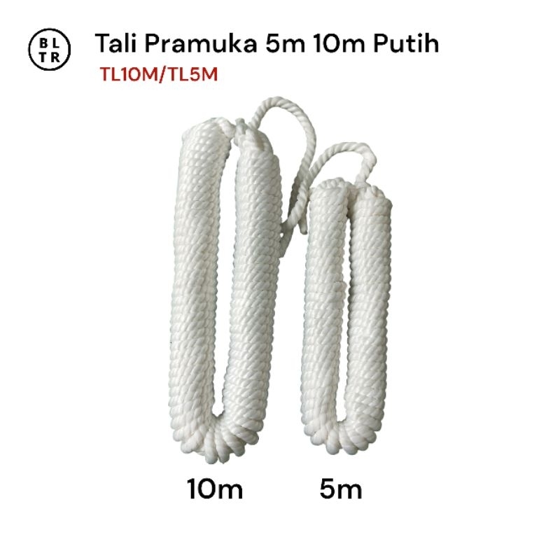 

PCS /TALI PRAMUKA 5M 10M PUTUH RAJUT (TL10M-TL5M) /NEW ORIGINAL