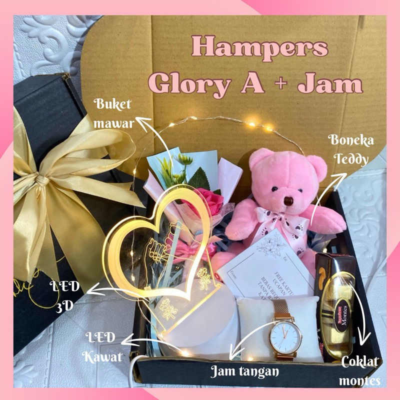 READY STOK - Hampers Ulang tahun Cewek Kado ulang Tahun Pacar Kado Boneka Cewek Kado ulang tahun, ka