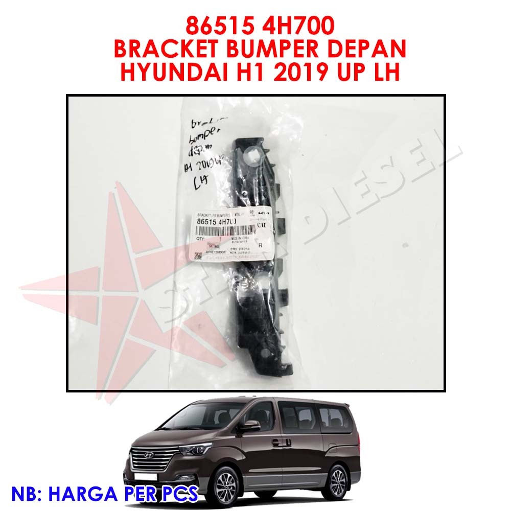 86515-4H700 BRACKET BUMPER KIRI DEPAN HYUNDAI H1 2018 2019 2020 KAKI BUMPER HYUNDAI H1 KIRI